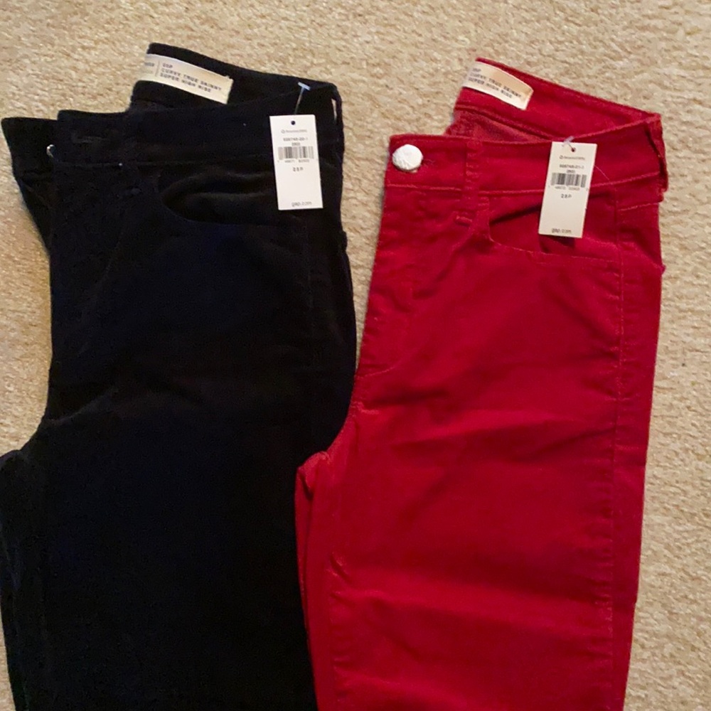 Velvet skinny pants! Brand new tags on!!